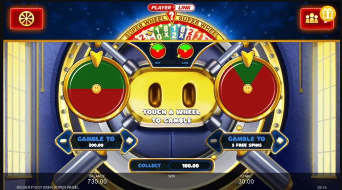 Bigger Piggy Bank Super Wheel trò chơi nhỏ